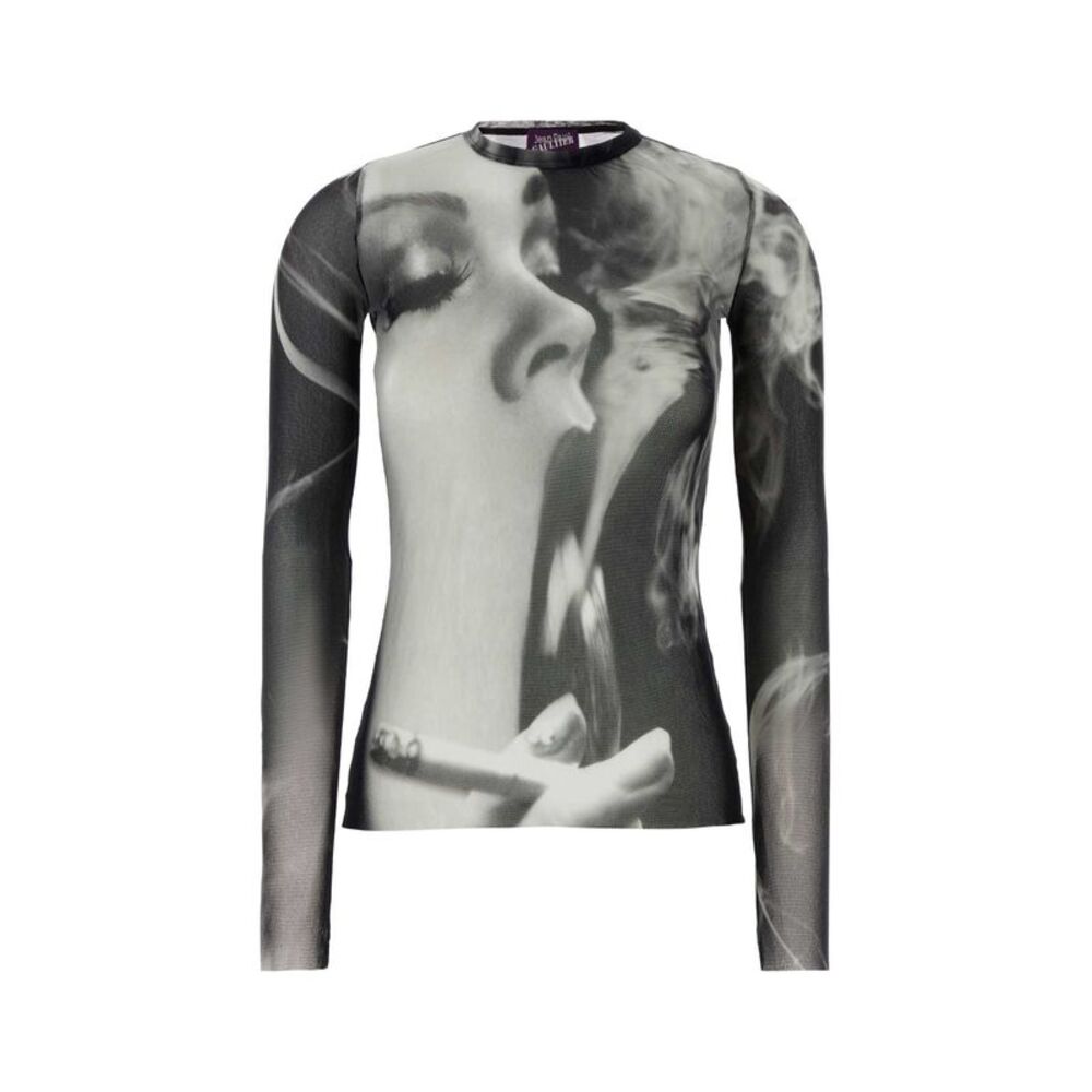 Jean Paul Gaultier Women Printed Tulle Top